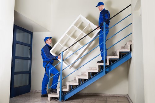 Residential relocation service in a modern Canary Wharf apartment