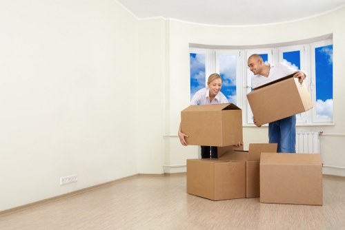 Office relocation planning in Canary Wharf with organized business moving steps