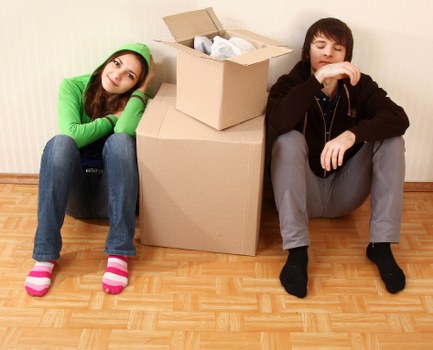Professional movers organizing office relocation assets in Canary Wharf