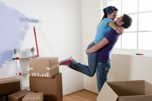 Professional office relocation services in Canary Wharf with packing and transport support