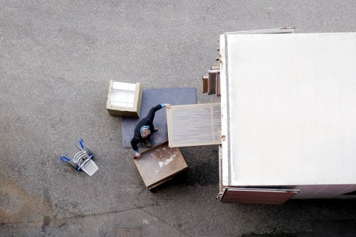 Careful packing and furniture handling during a Canary Wharf move