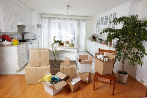 Organised moving day support for a Canary Wharf property