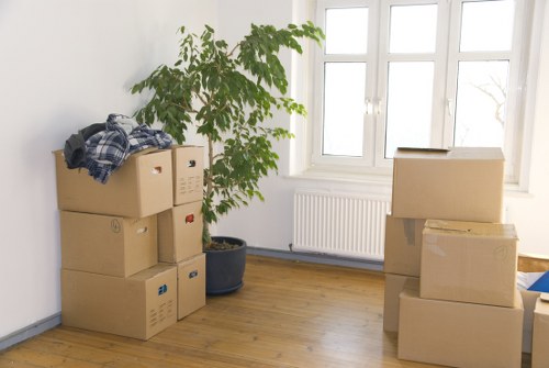 Office relocation service with removal company in Canary Wharf