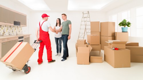 Residential furniture removal service in Canary Wharf for modern apartments