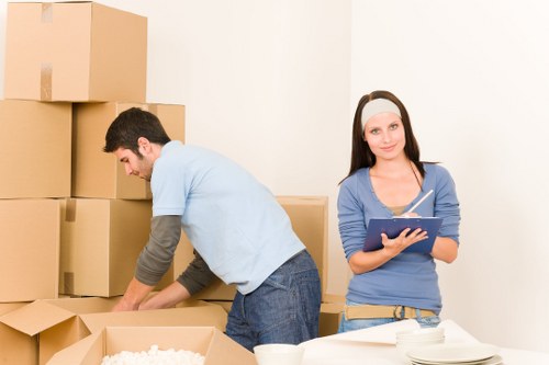 Business office move coordination in Canary Wharf with detailed planning and logistics