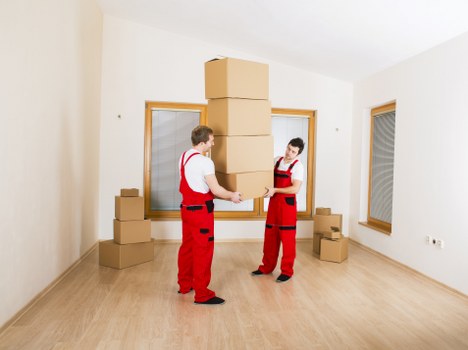 Office relocation logistics in Canary Wharf with careful packing